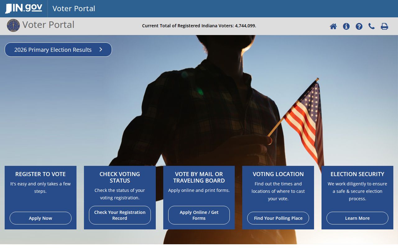 Valparaiso residents directory Indiana voter confirmation